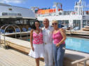 We were invited aboard by friend Peter, the Staff Captain aboard the cruise ship