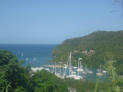 Beautiful views overlooking Marigot Bay