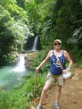 Lisa at the Seven Sisters Falls, Grenada