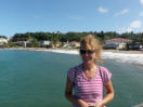 My girlfriend Sue on Grand Anse Beach