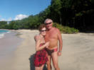 Sue & Me - Christmas Day on the beach in Bequia