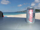 My drink at Garfields on the Grand Anse Beach