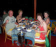 Christmas dinner at "Maria's French Terrace" in Port Elizabeth, Bequia. Very happy memories of this special evening.