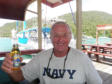 Me enjoying a bottle of Piton Beer at Marigot, St Lucia