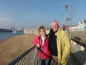 Sue and me walking in Old Portsmouth
