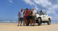 Family group on Fraser Island, off the Queensland coast.