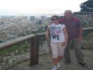 Malgorzata and me doing our sightseeing, coming down from the Rock