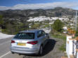 Parked with the Andalucian "White" village of Casarabonela in the background